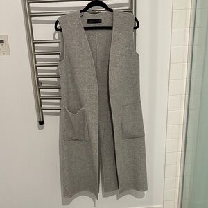 Zara Woman Gray Knit Vest
